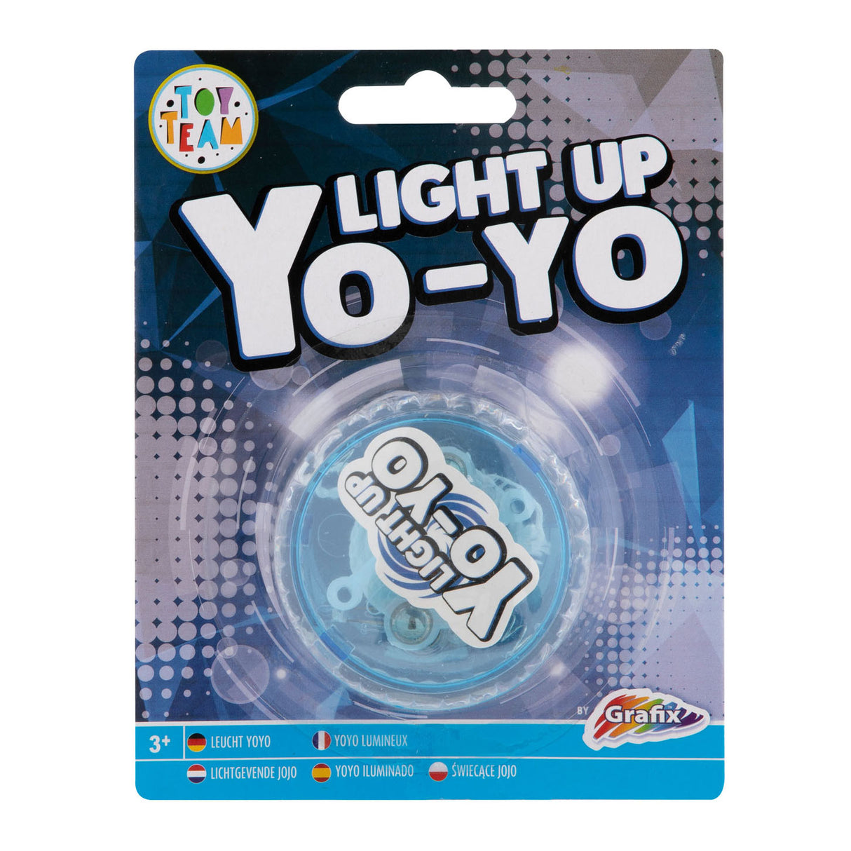Creative craft group yo-yo with light - blue