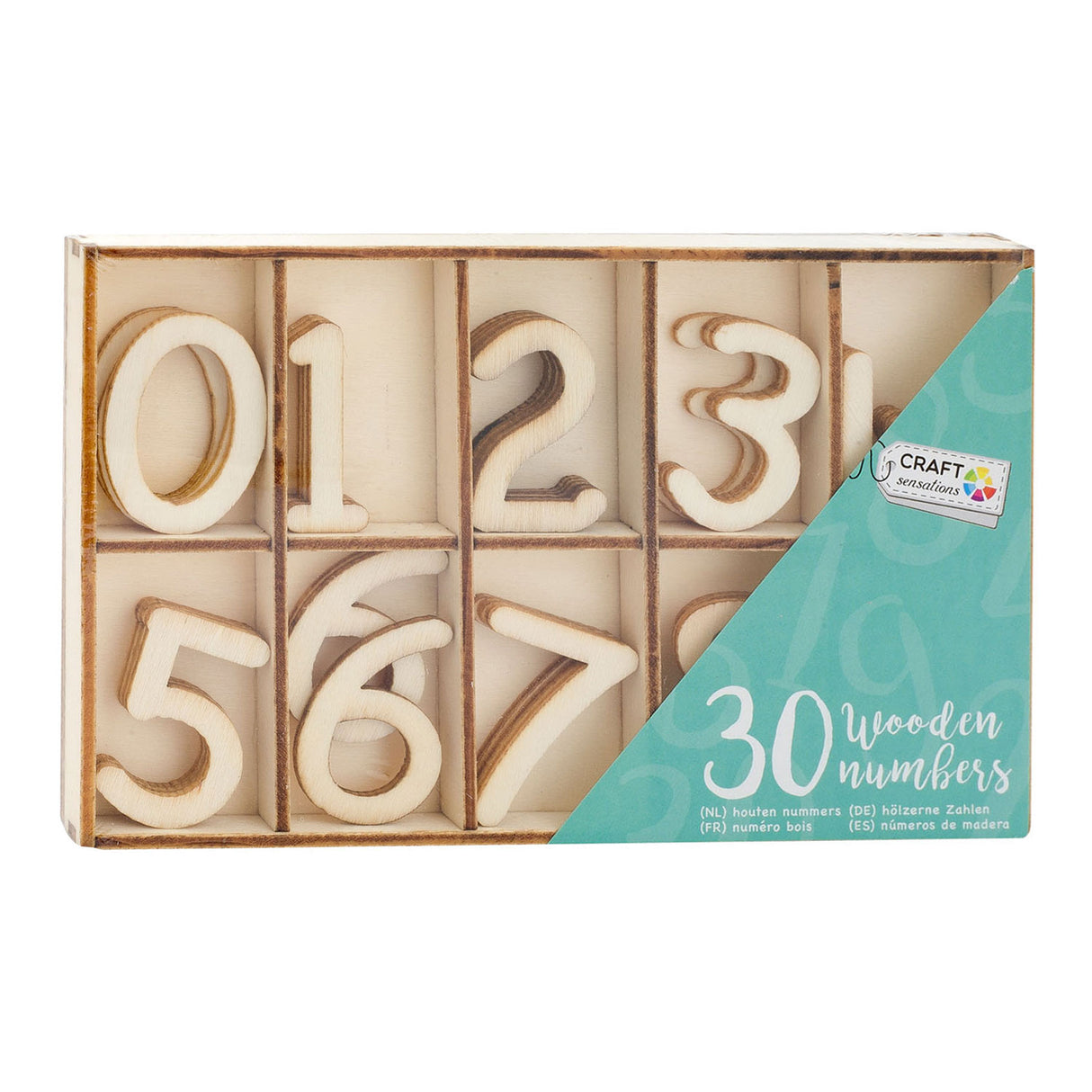 Creative Craft Group Houten Numbers, 30e.