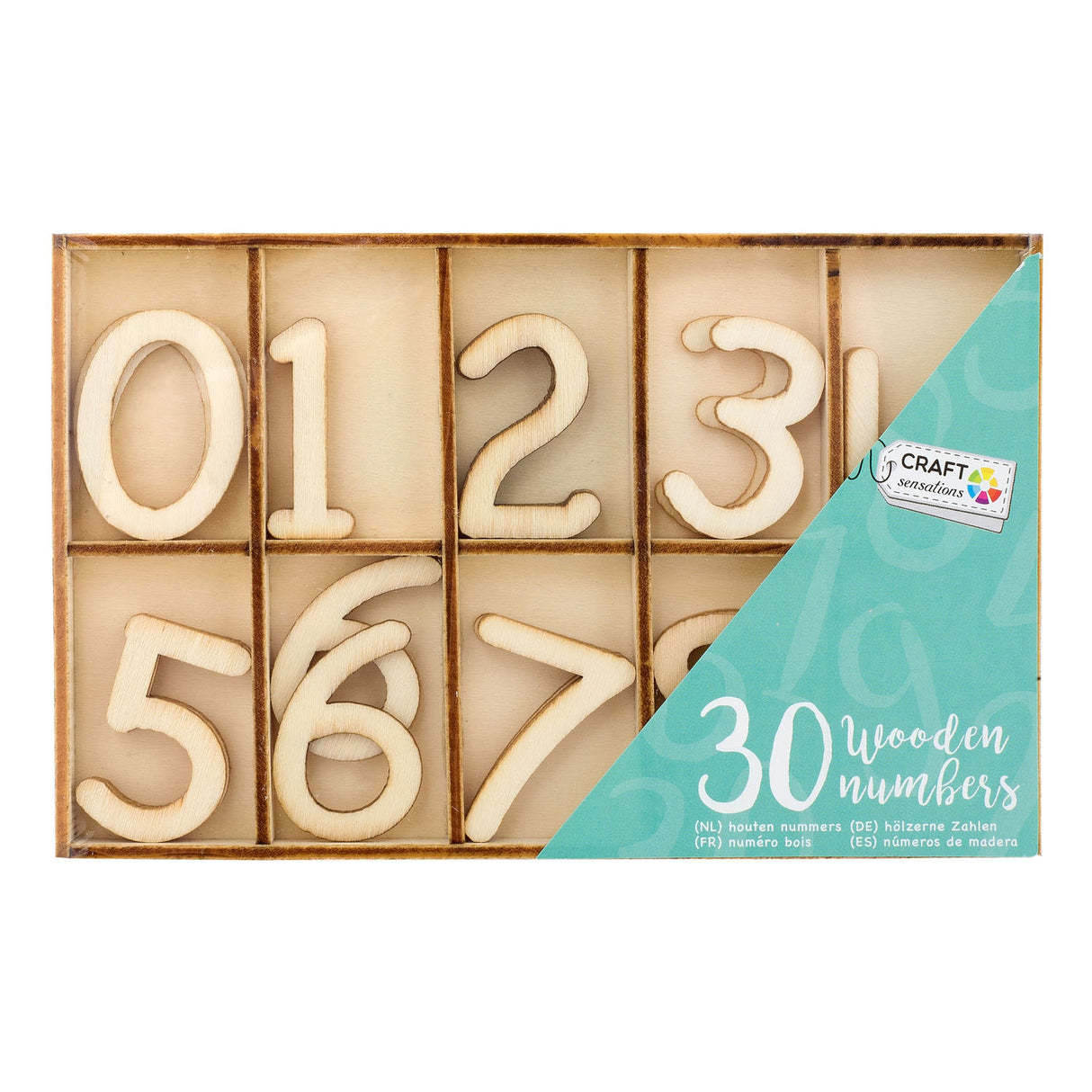 Creative Craft Group Houten Numbers, 30e.