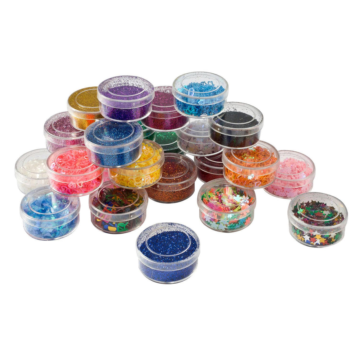 Ensemble de paillettes de groupe d'artisanat créatif, 24 couleurs