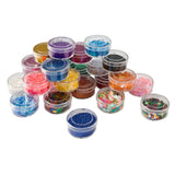 Ensemble de paillettes de groupe d'artisanat créatif, 24 couleurs