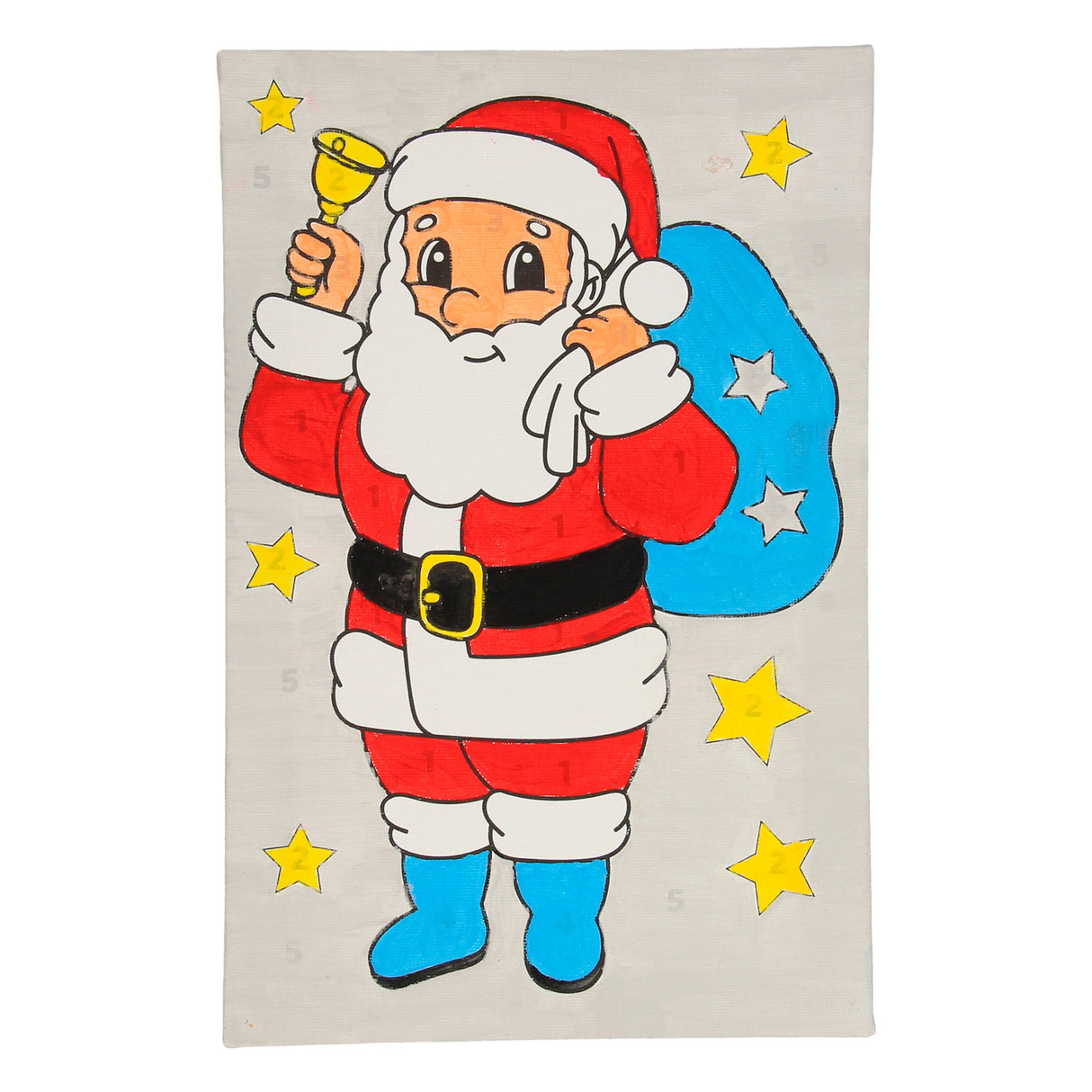 Peinture de toile de Noël par numéro - Santa Claus