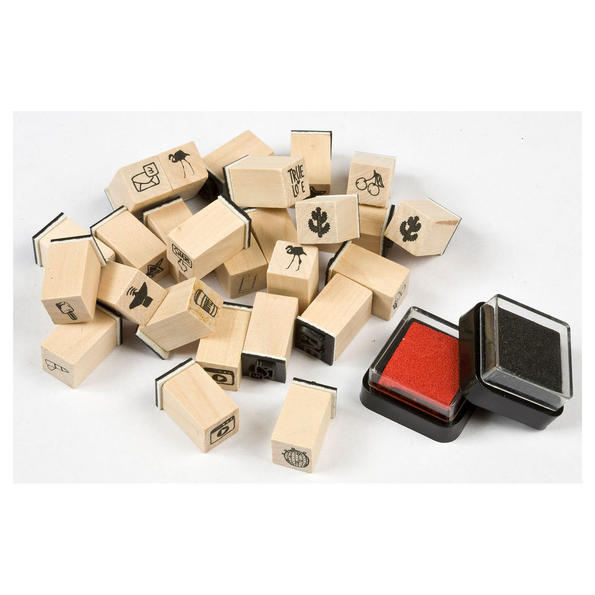 Creative Craft Group Wooden Stamp Set - Figures, 27dlg.