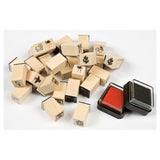 Creative Craft Group Wooden Stamp Set - Figures, 27dlg.
