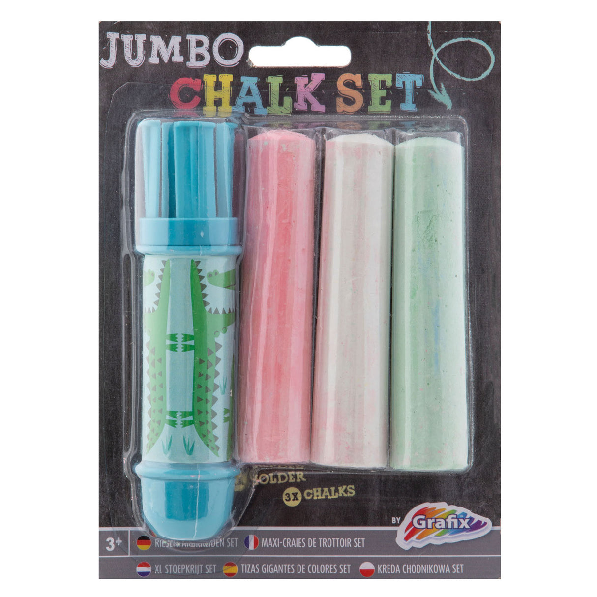 Creative Craft Group Jumbo Chalk Holder + Chalk, 3st.