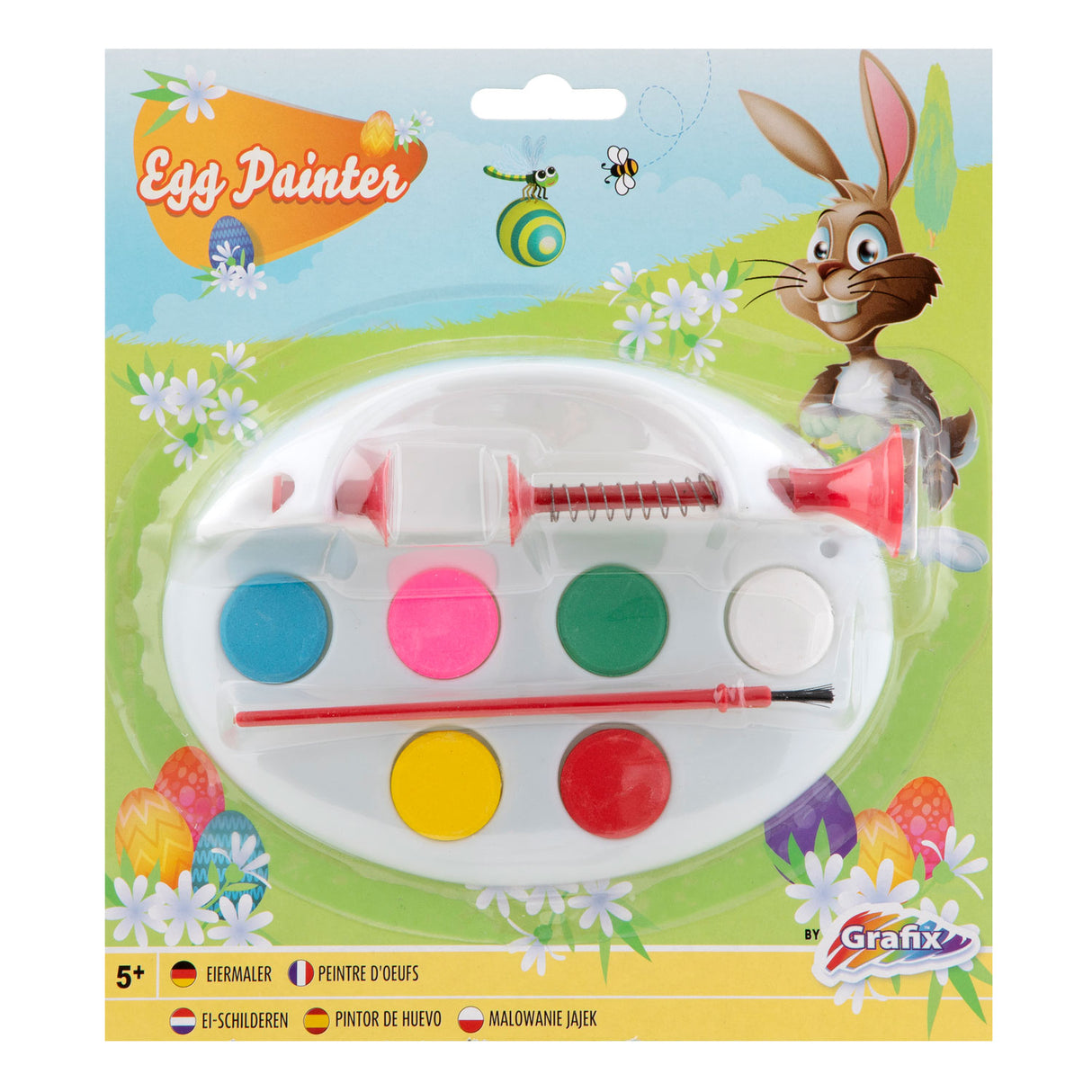 GRAFIX Egg -paint mill with paint and brush