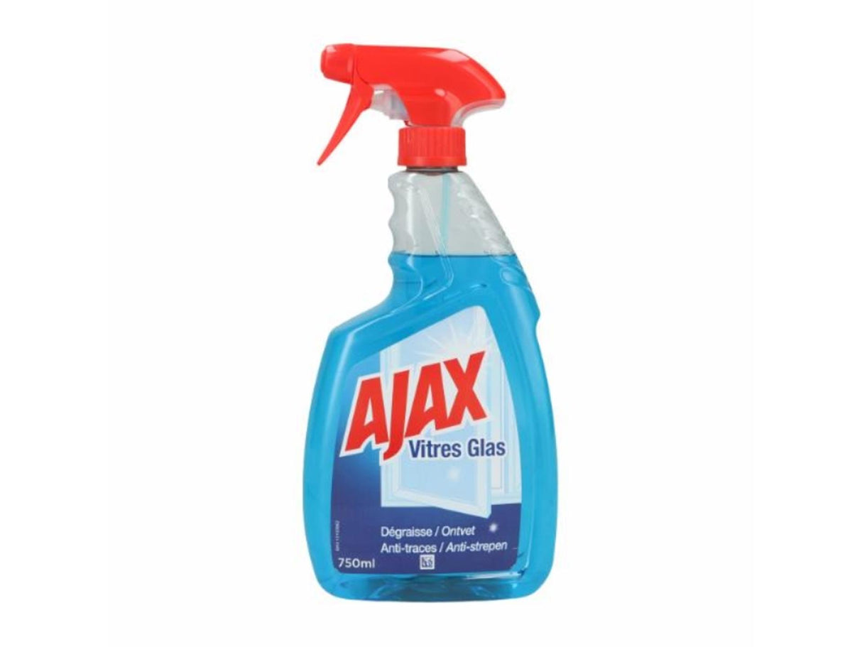 Ajax glass cleaner 750ml spray triple action