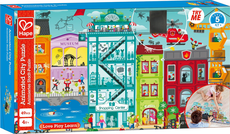 Dam Hape City Junior Bodenpuzzle 48 Teile