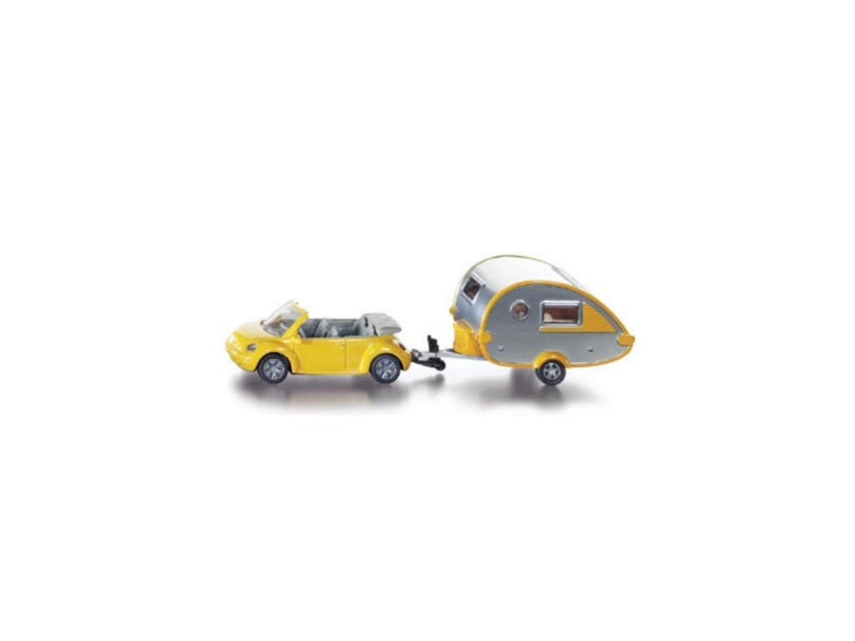 Siku 1629 Volkswagen Beetle + Caravan