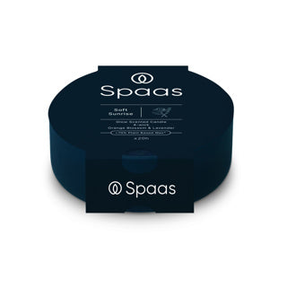 Spaas glow scented candle 4-wick 20h - lavender and orange blossom | 2 pcs