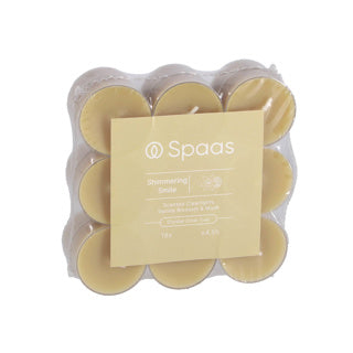 Spaas scented clearlights block pack x18 4.5 hours - shimmering smile | 4 pieces
