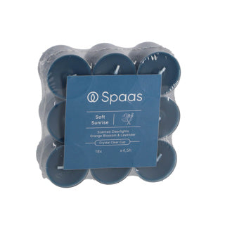 Spaas scented clearlights block pack x18 4.5 hours - soft sunrise | 4 pieces