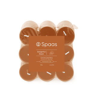 Spaas scented clearlights block pack x18 4.5 hours - delightful dawn | 4 pieces