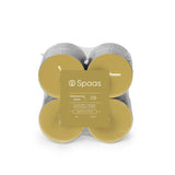 Spaas maxi tea light profumate confezione in blocchi x8 10 ore - sorriso scintillante | 4 pezzi