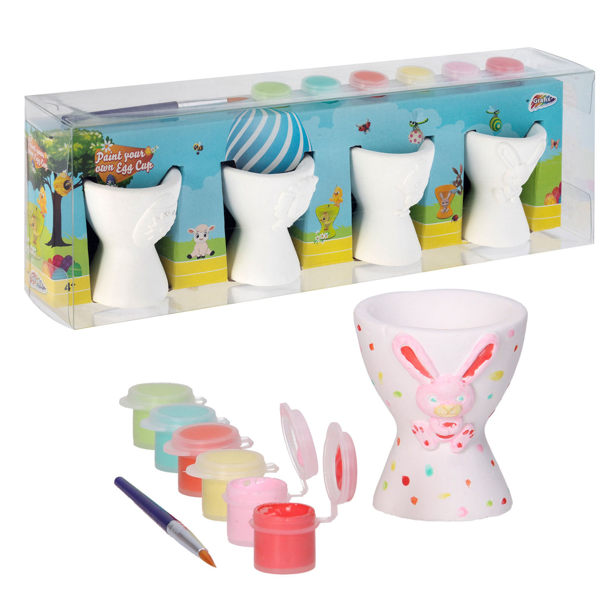 Grafix paint your own egg cups, 4st.