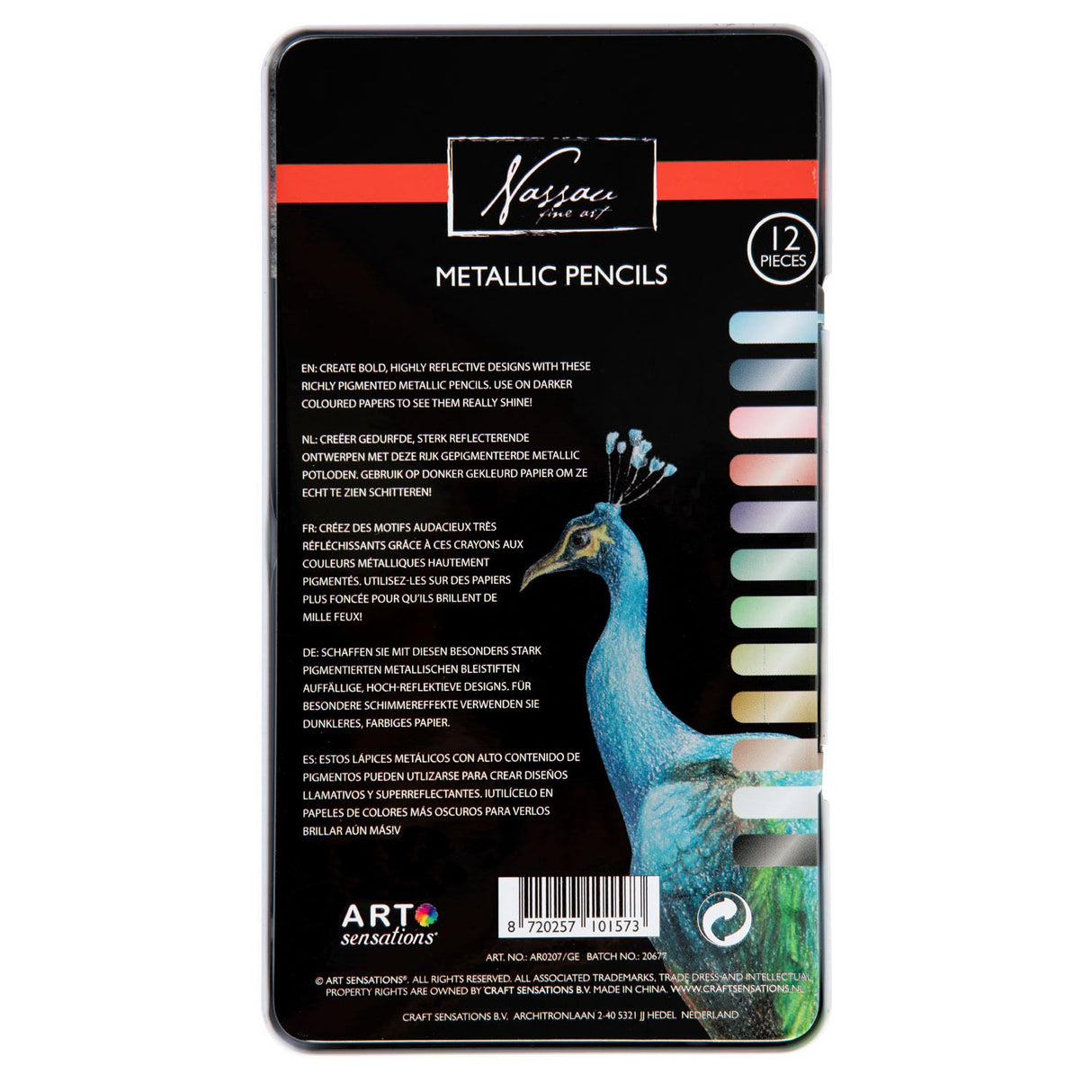 Nassau Fine Art Nassau Colored Pencils Metallic, 12st.