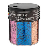 Confetti de décoration de groupe d'artisanat créatif en pot, 6 couleurs