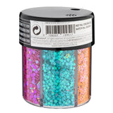 Confetti de décoration de groupe d'artisanat créatif en pot, 6 couleurs