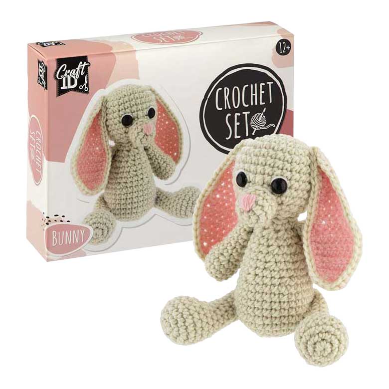 Creative craft group crochet kit bunny - incl. needle and thread