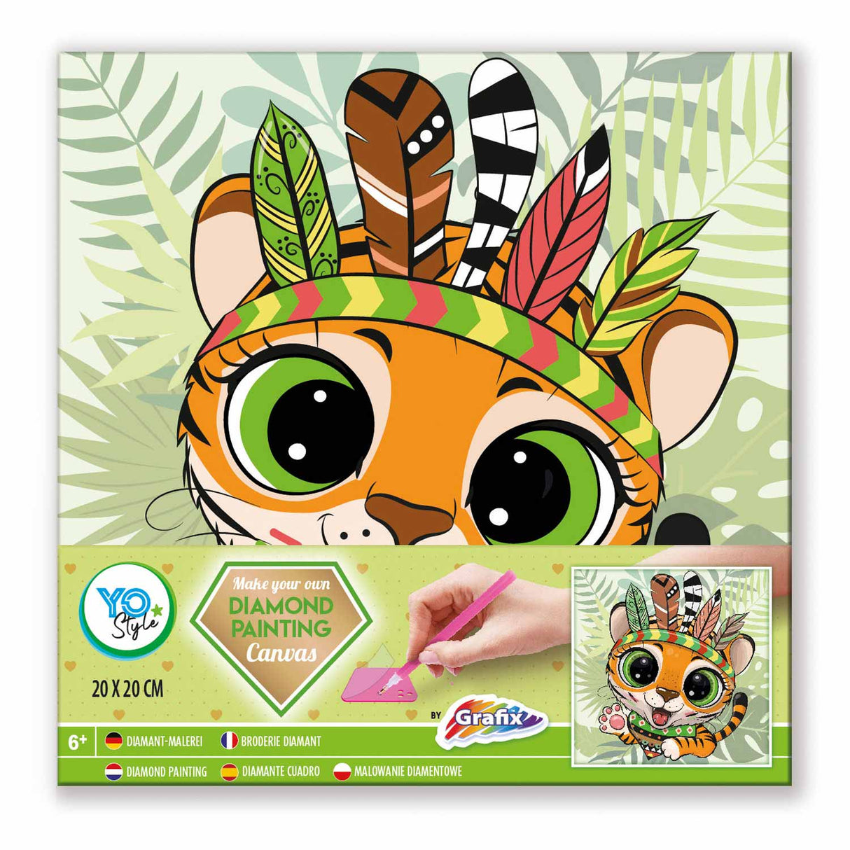 Craft Set Diamand Painting Canvas - tygr