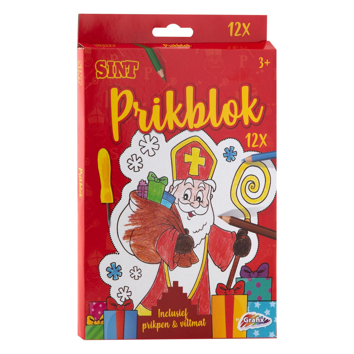 Grafix Sinterklaas stechen Block mit 12 Blättern