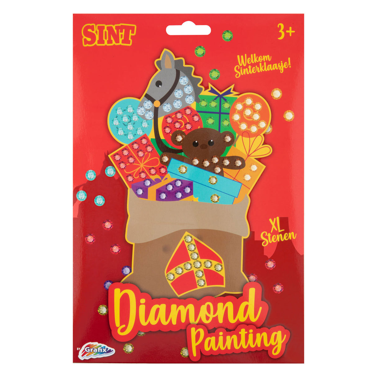Grafix Sinterklaas Mosaik Diamond Molerei - Xl Steng