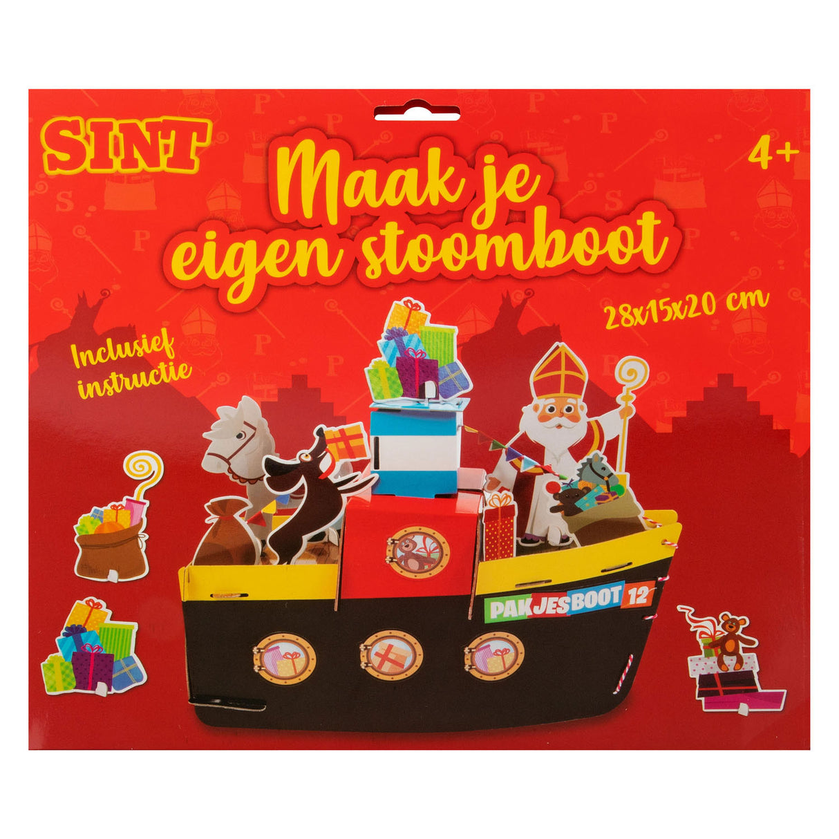 Conjunto de artesanato de Sinterklaas - Faça seu próprio barco a vapor