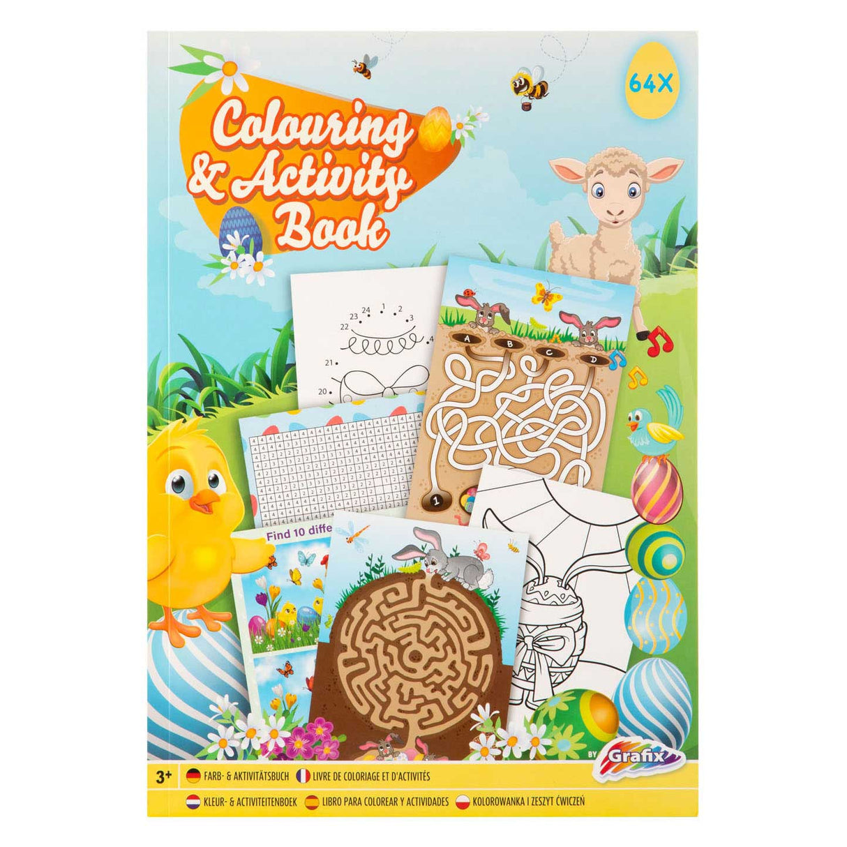Color and activity book Easter, A4