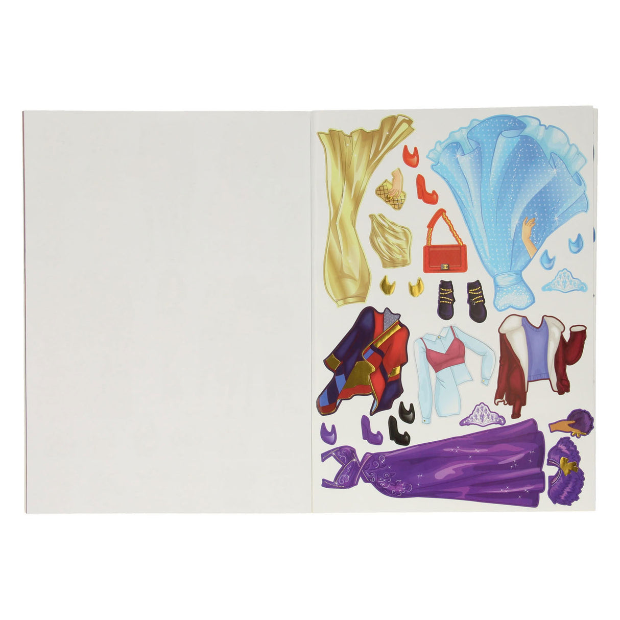 A kreatív kézműves csoport besties öltözködjön matrica könyv