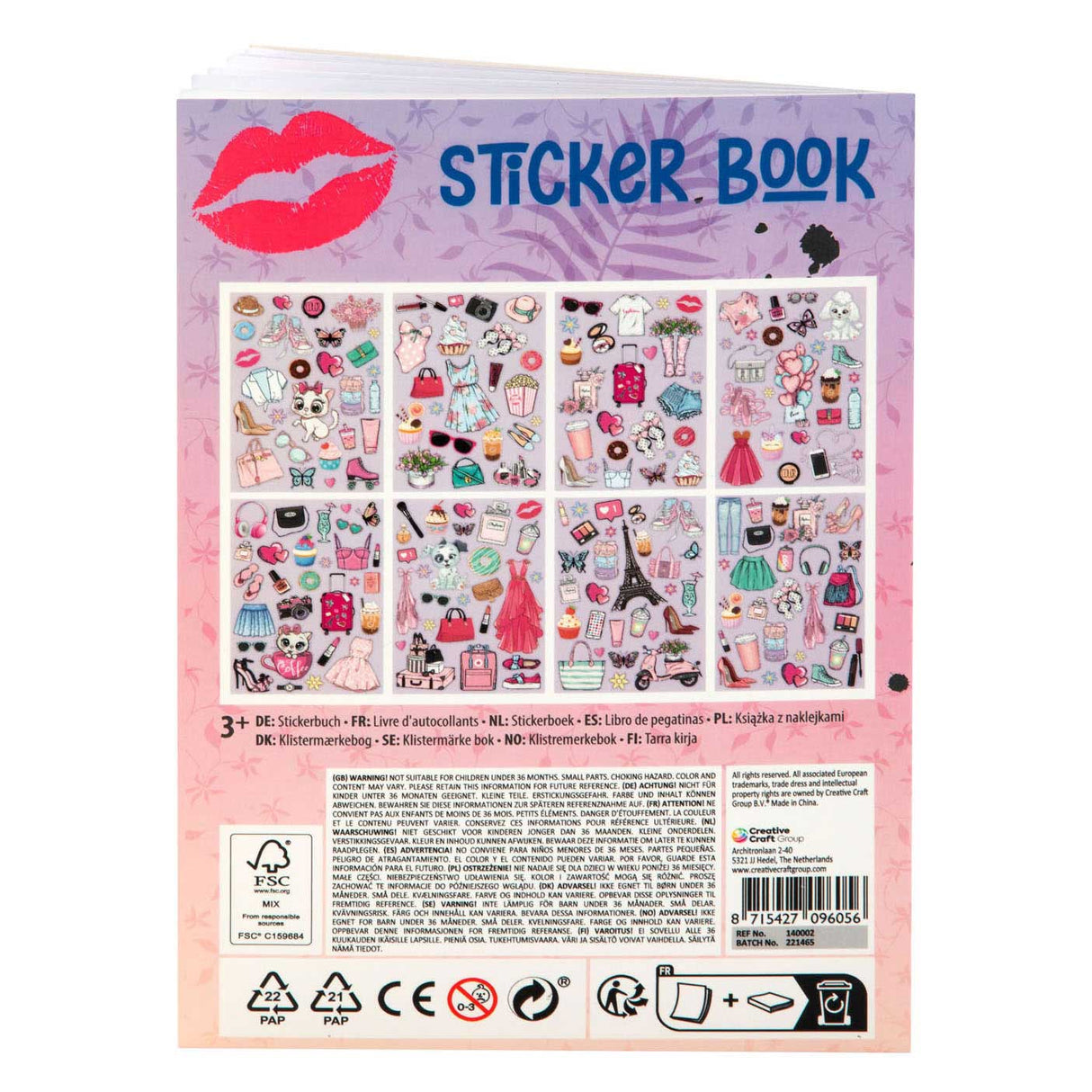 Livre d'autocollants de besties