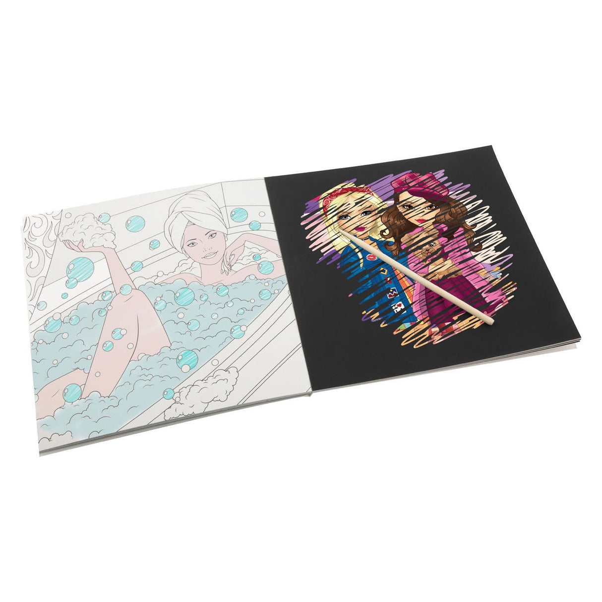 Besties - Libro para colorear de scratch