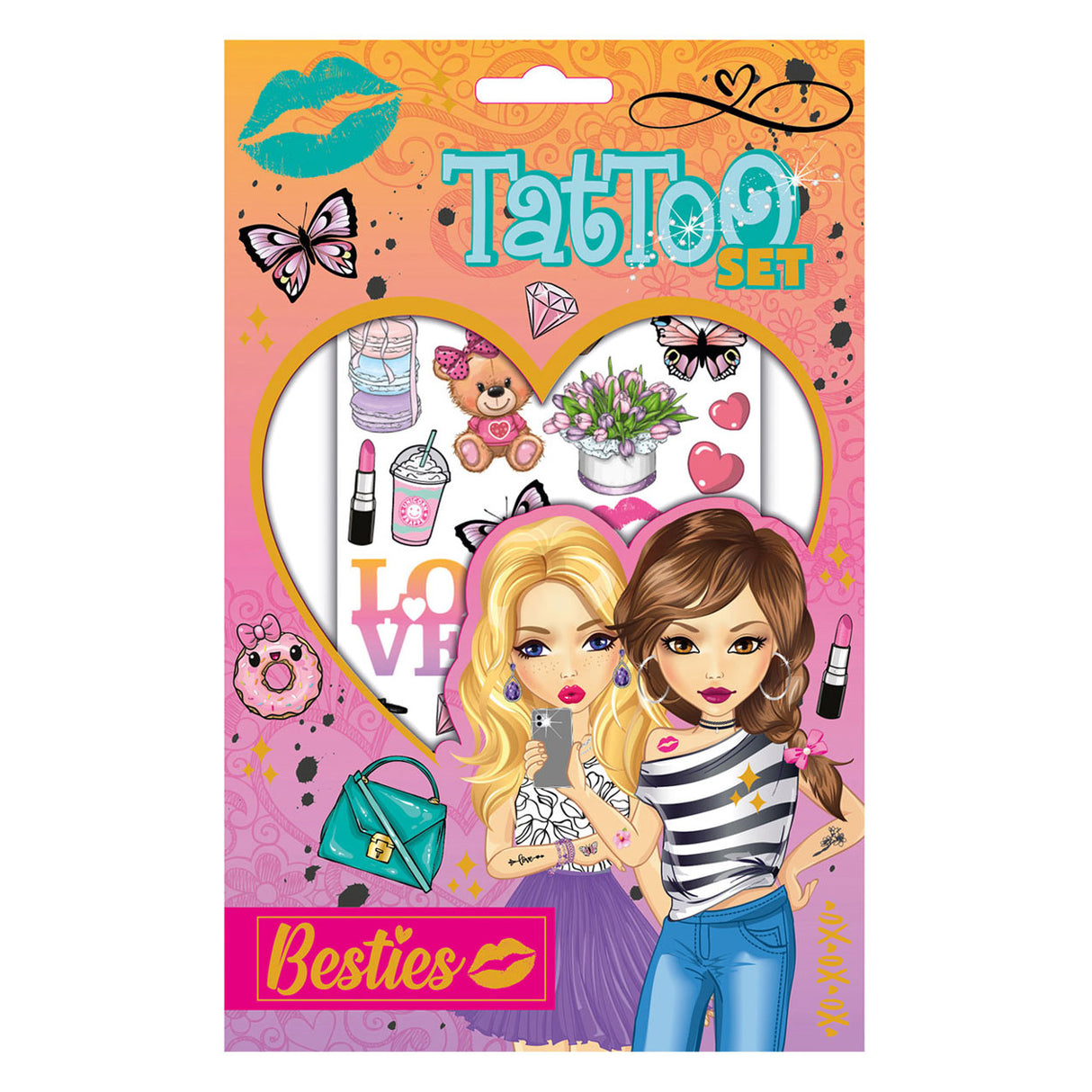 Besties tattoo set