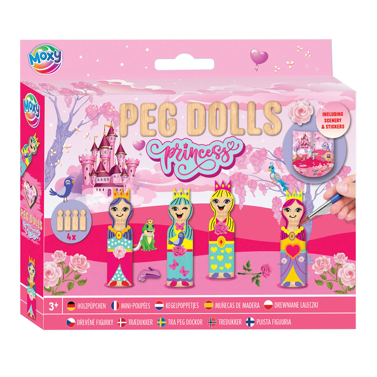 Creative Craft Group Houten Kegel Dolls Craft Set - Princess