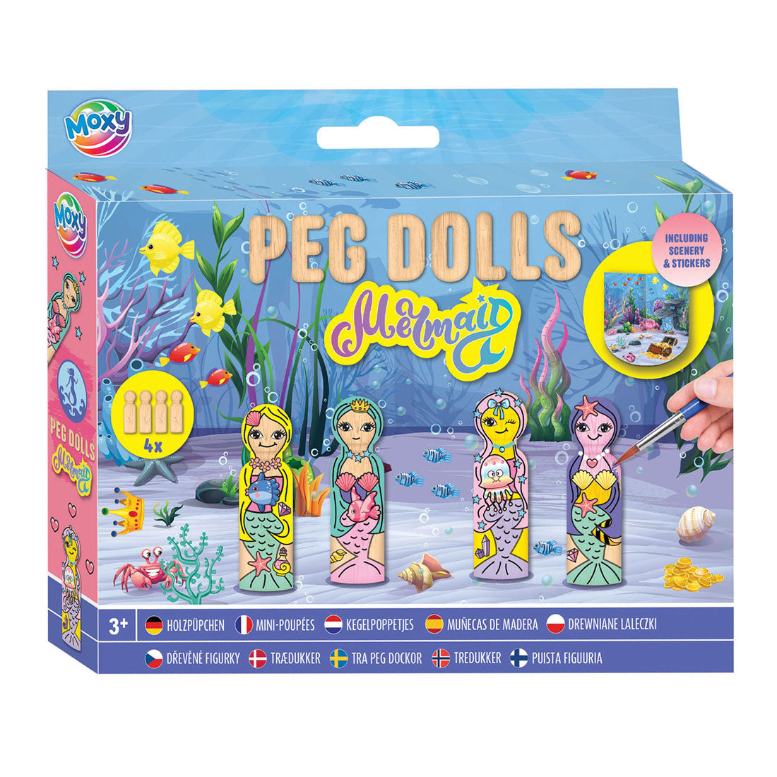 Creative Craft Group Houten Kegel Dolls Craft Set - sirène