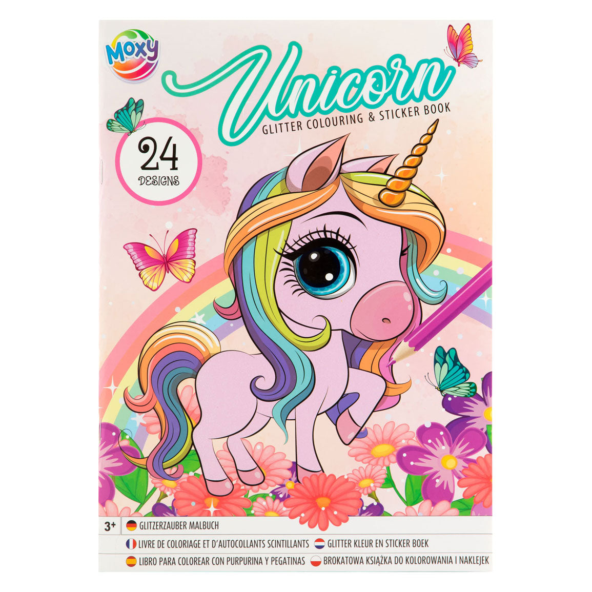 Creative Craft Group Glitter Color And Sticker Book Unicorn Mermaid