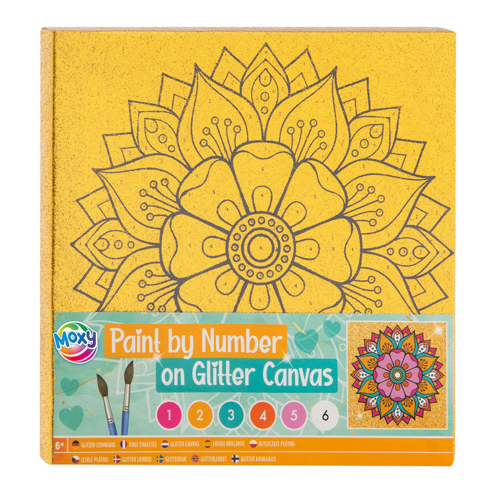 Creative Craft Group Painting by Number Glitter Canvas, 9DLG.