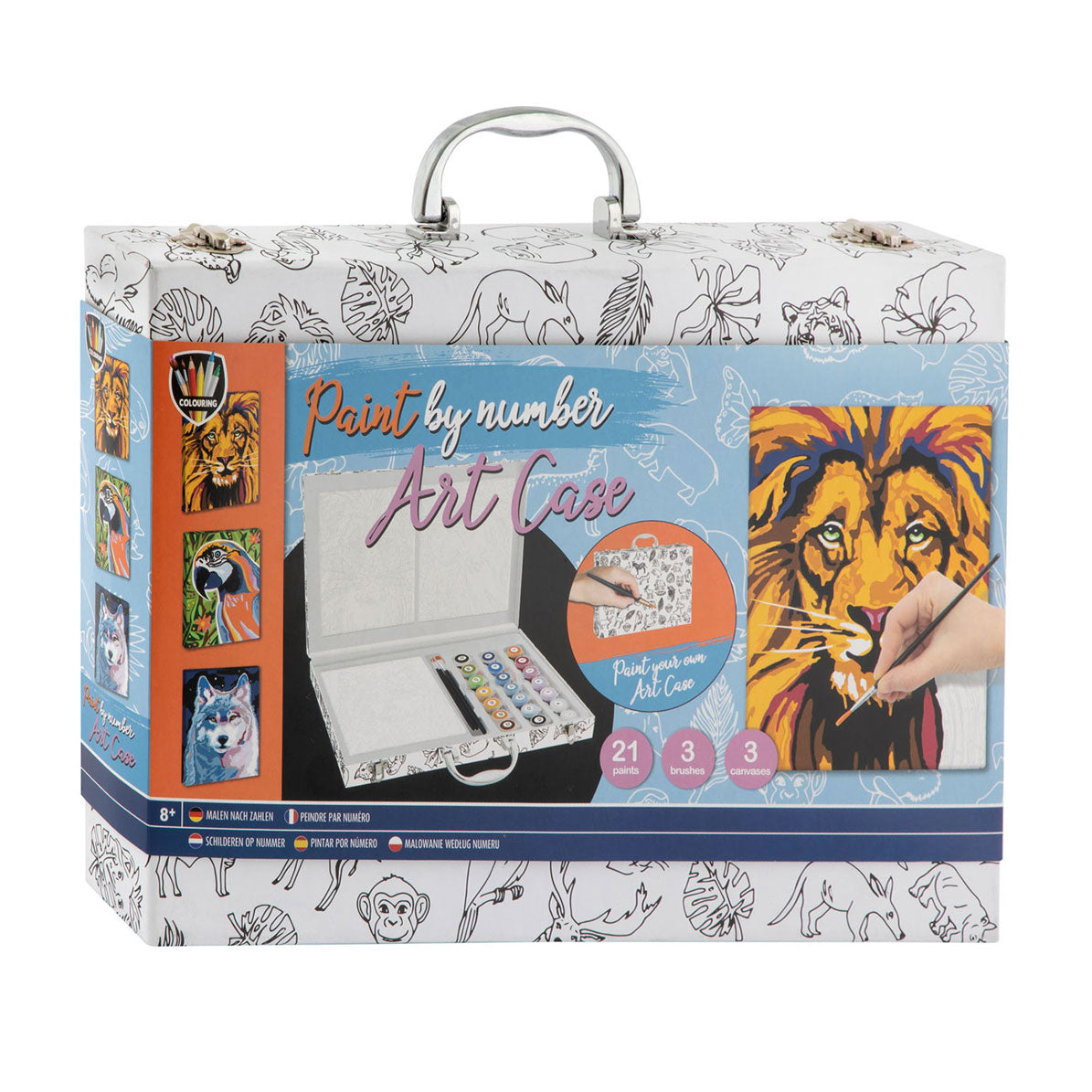 Creative Craft Group Peinture sur Number Dieren Color Case, 27dlg.