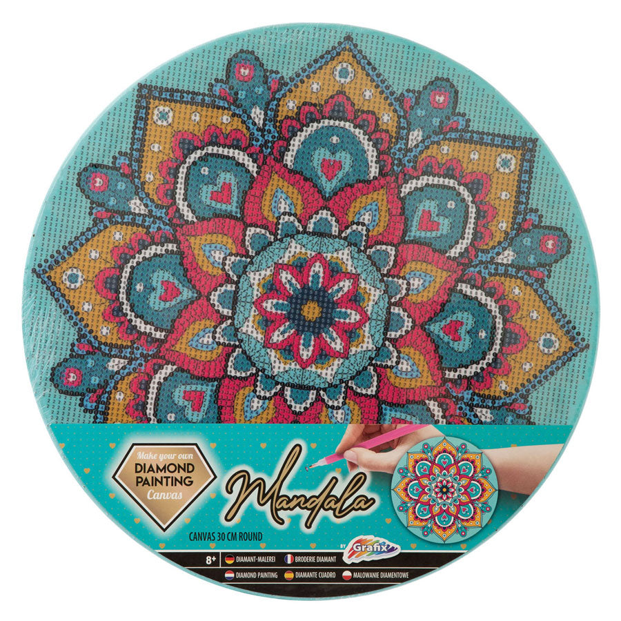 Creative Craft Group Diamond Painting Mandala Canvas, 30 cm