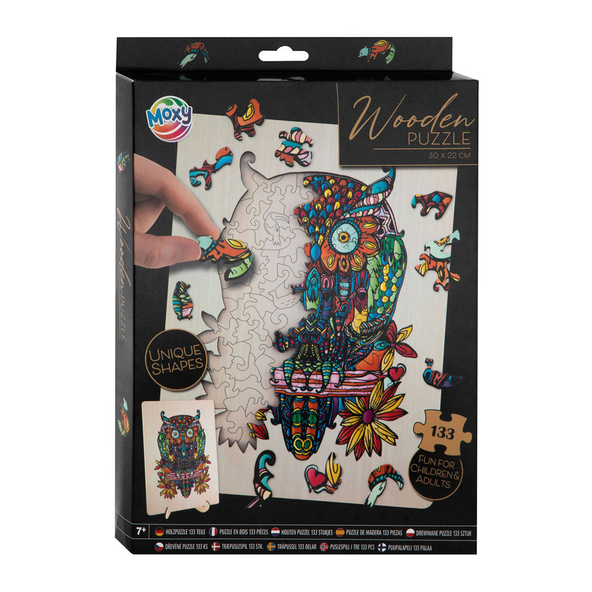 Creative Craft Group Wooden Jigsaw Puzzle Uil, 133st.