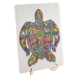 Creative craft group wooden jigsaw puzzle turtle, 130 pcs.