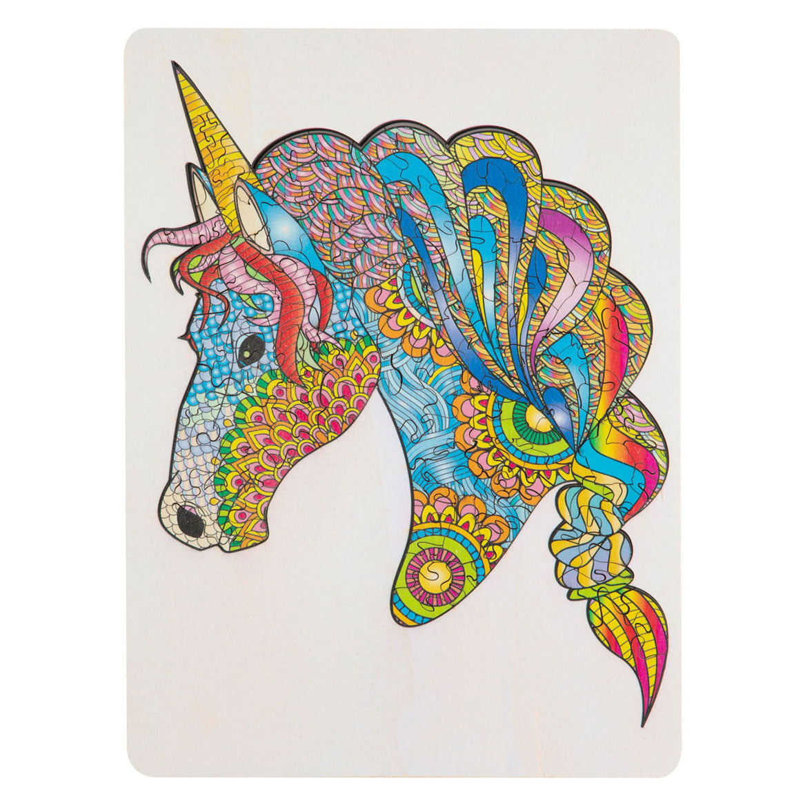 Creative Craft Group Wooden Jeg Puzzle Unicorn, 137e.