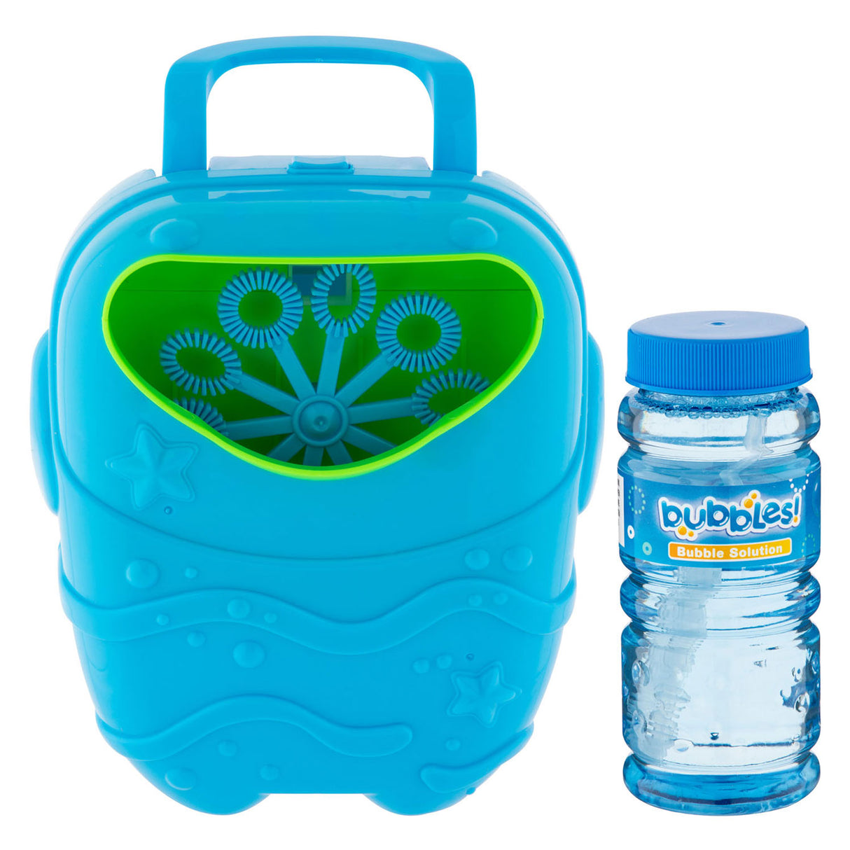 Creative craft group bubble machine with bubble blower