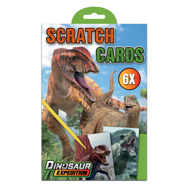 Group d'artisanat créatif dino 6 cartes à gratter
