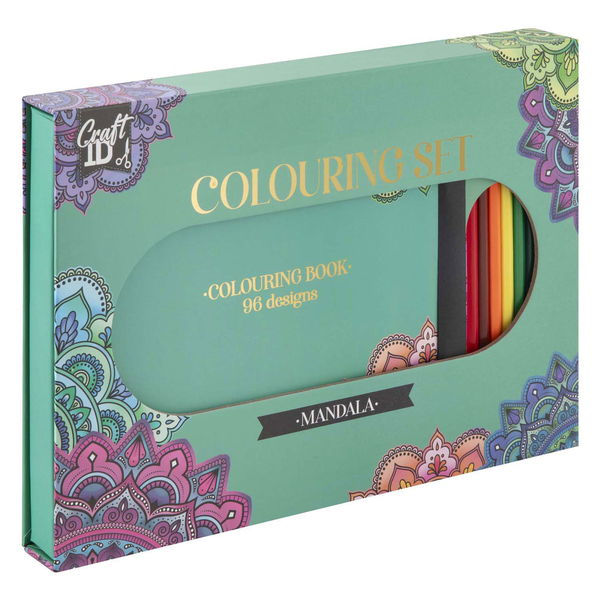 Creative Craft Group Color Set Mandala med 10 farvede blyanter