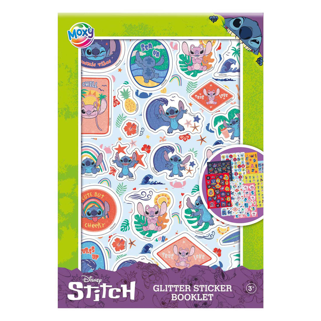 Creative craft group moxy stitch glitter sticker book - a5