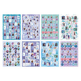 Libro di adesivi Creative Craft Group Moxy Frozen Glitter - Formato A5