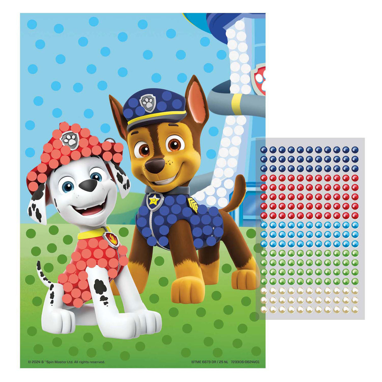 Creative craft group moxy paw patrol bead art - a5 size