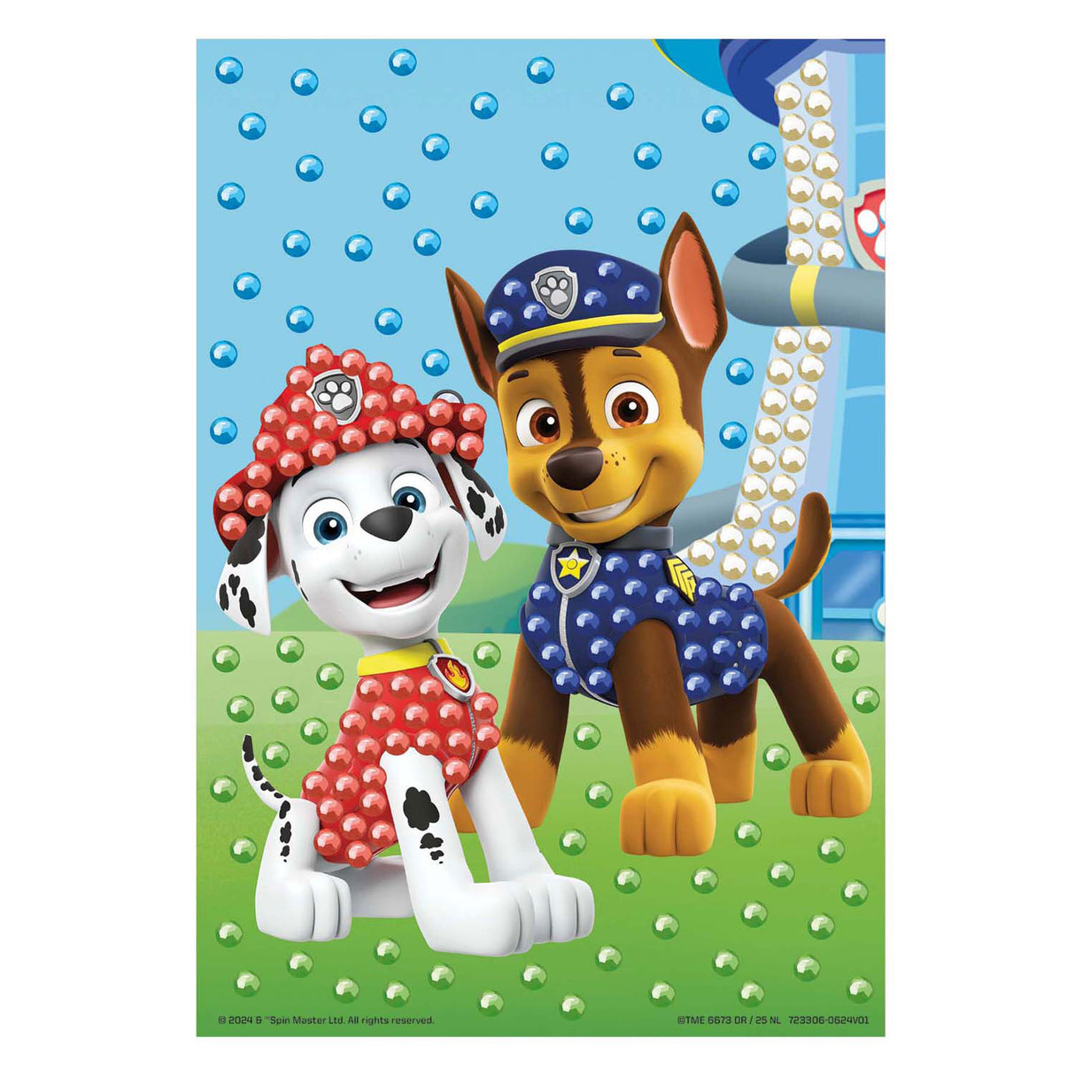Creative craft group moxy paw patrol bead art - a5 size