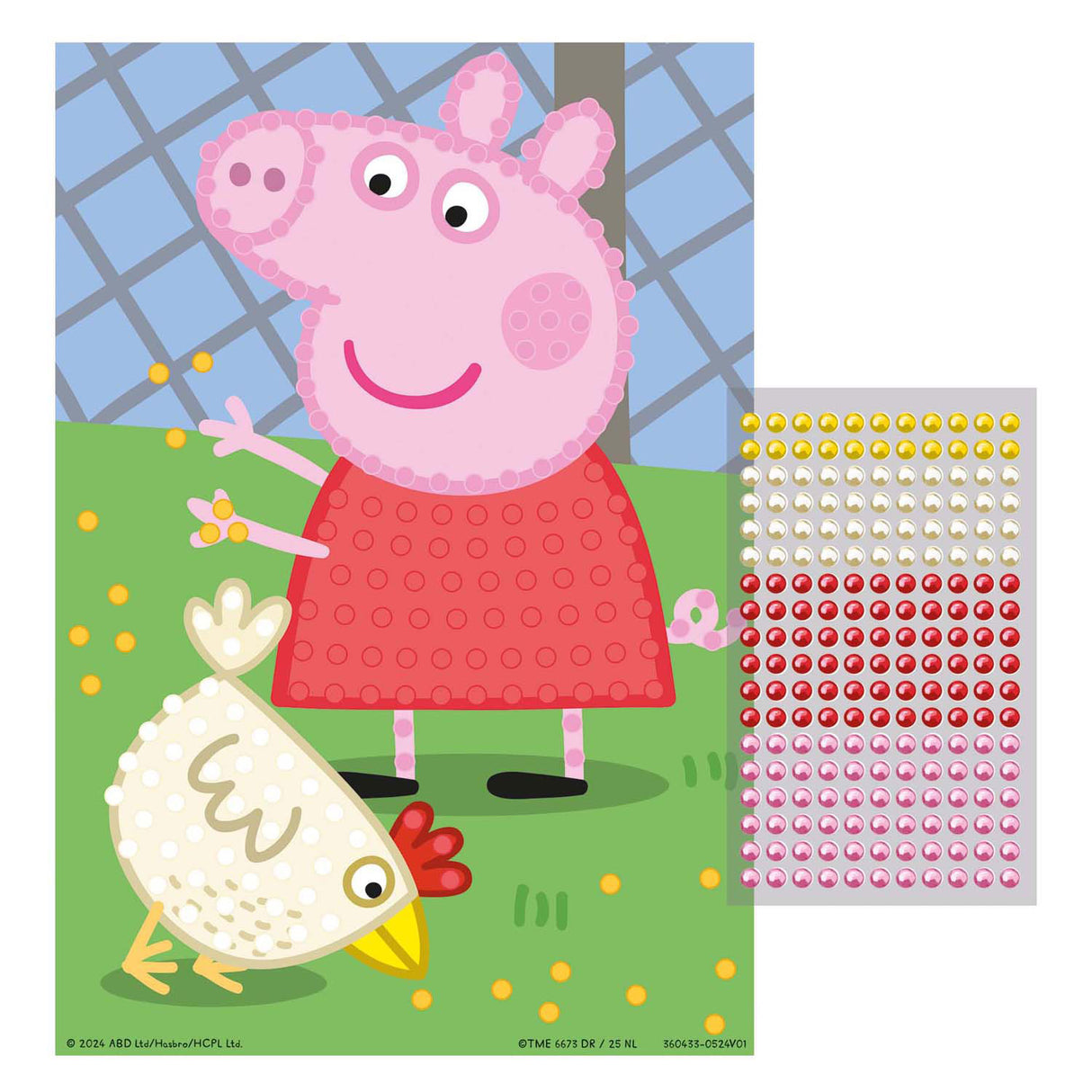 Kreatywna grupa rzemieślnicza koralika sztuka rzemiosła Peppa Pigła