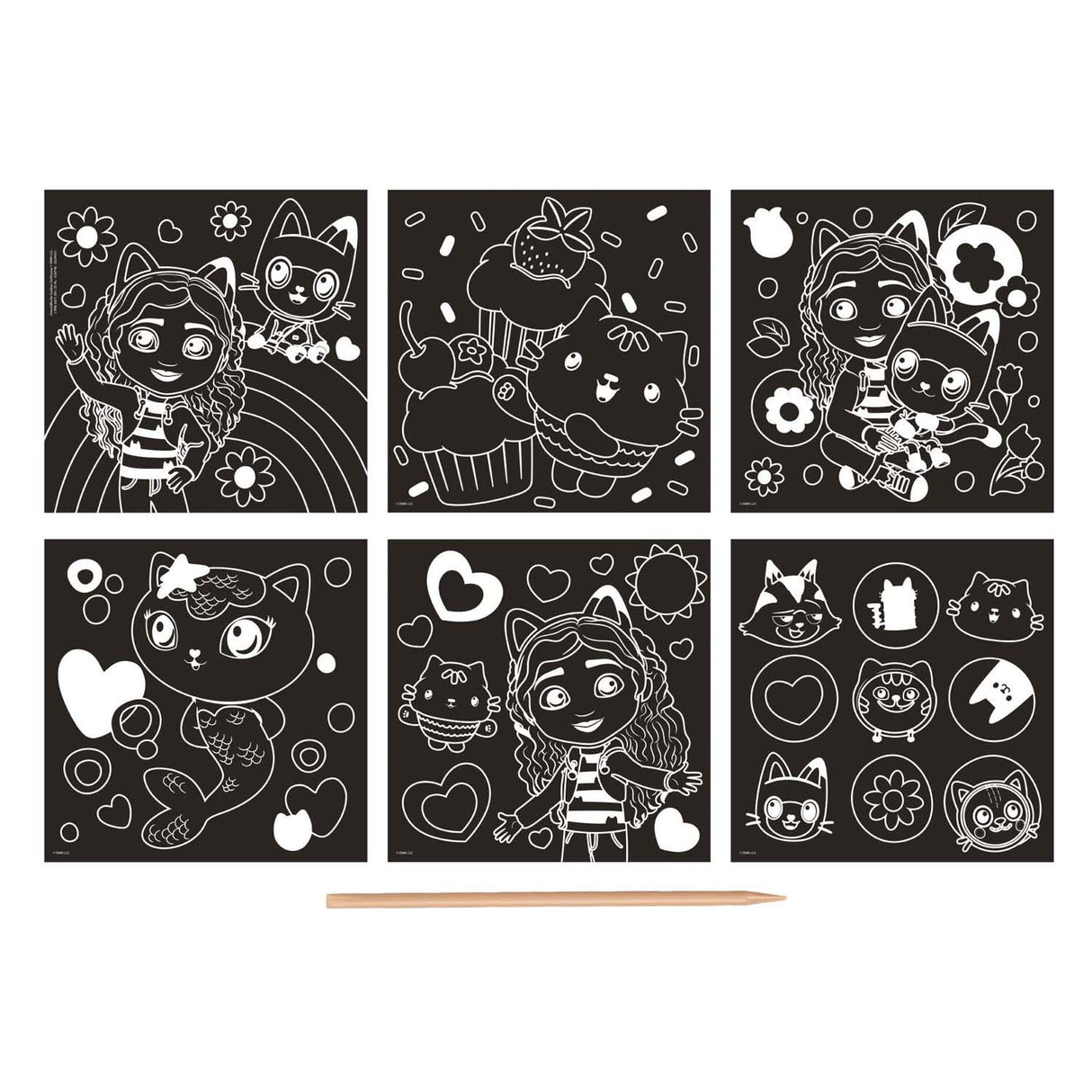 Cartes Scratch Cart Scratch Cards de Creative Gabby's Poppenhuis, 7DLG.